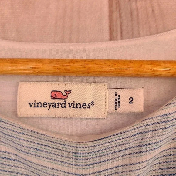 Vineyard Vines Blue and White Striped Dress - Picture 11 of 12